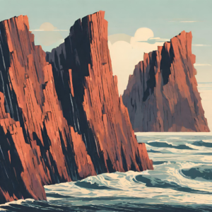 崖の絵_長津田鍼灸院