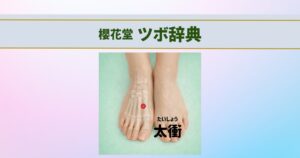ツボ辞典太衝